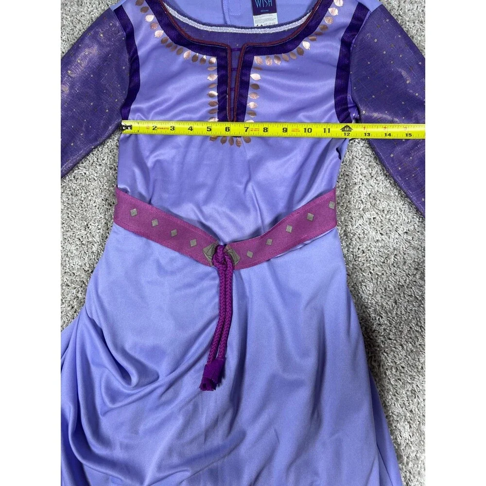 Disney Wish Asha Deluxe Costume Dress Girls Size M 7-8 NWT Purple